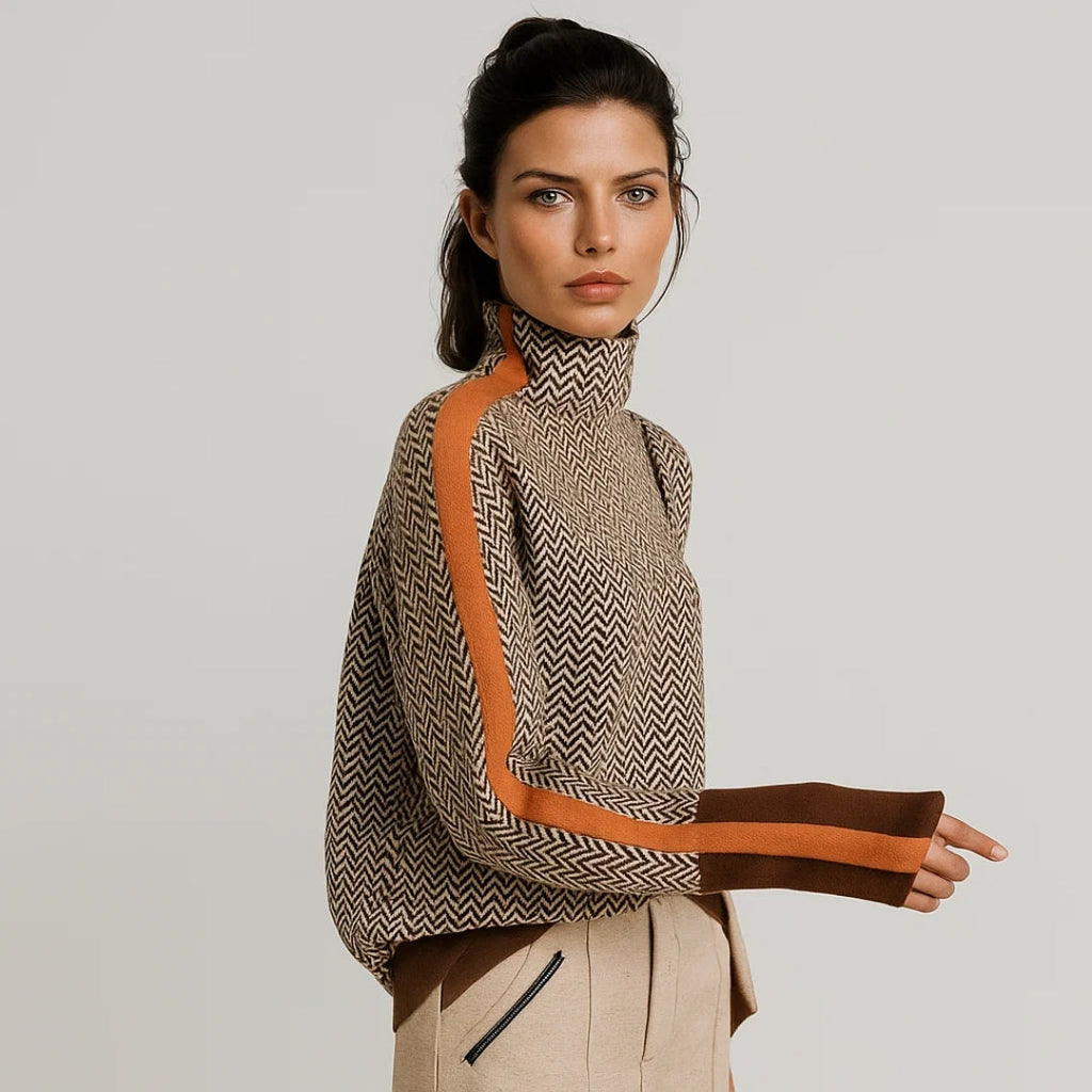 Jesica | Jersey moderno con contraste