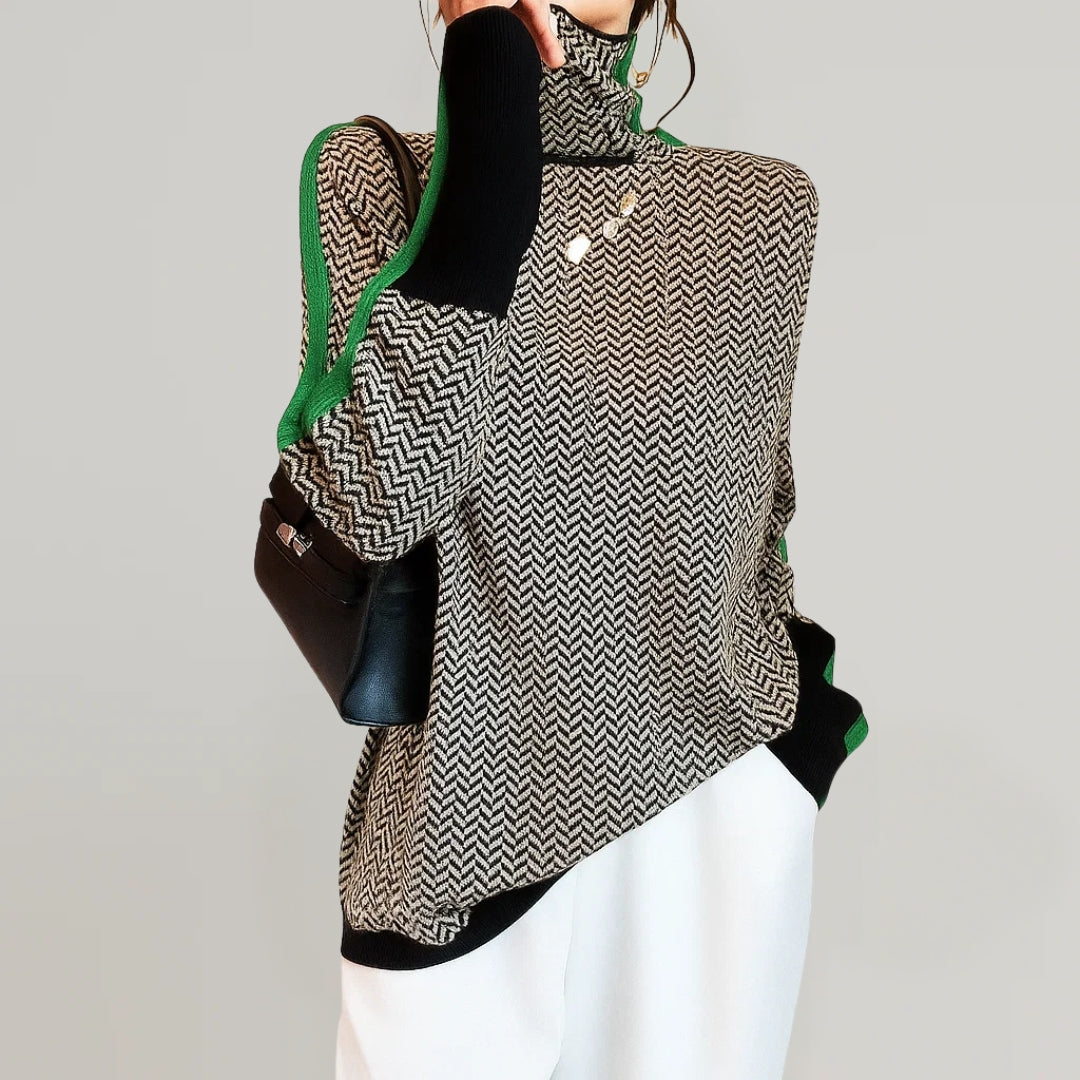 Jesica | Jersey moderno con contraste