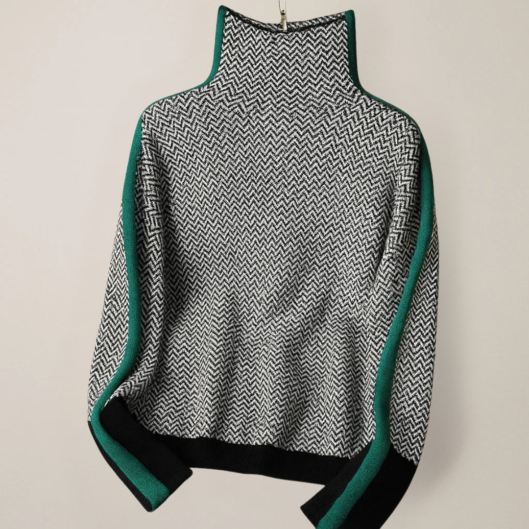 Jesica | Jersey moderno con contraste