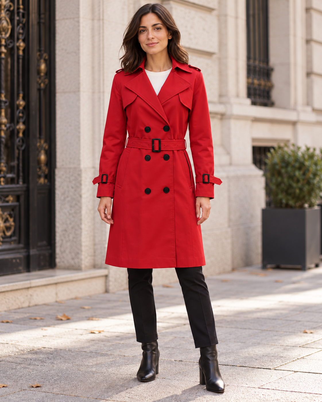 Gabardina Claudia · Rojo