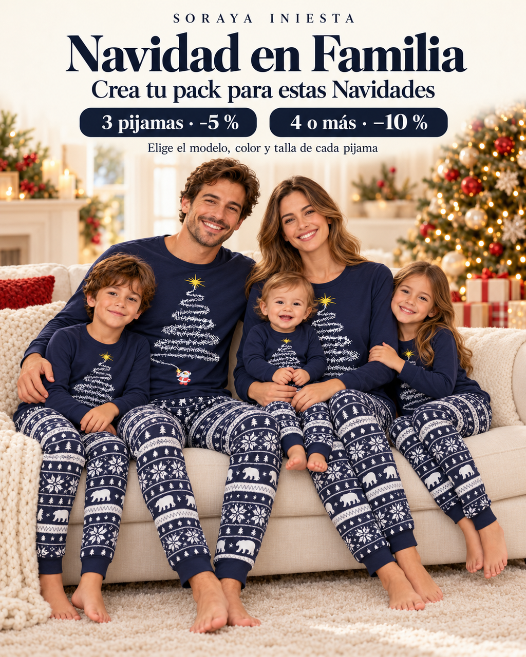 Navidad en Familia · Azul marino · Oferta del pack