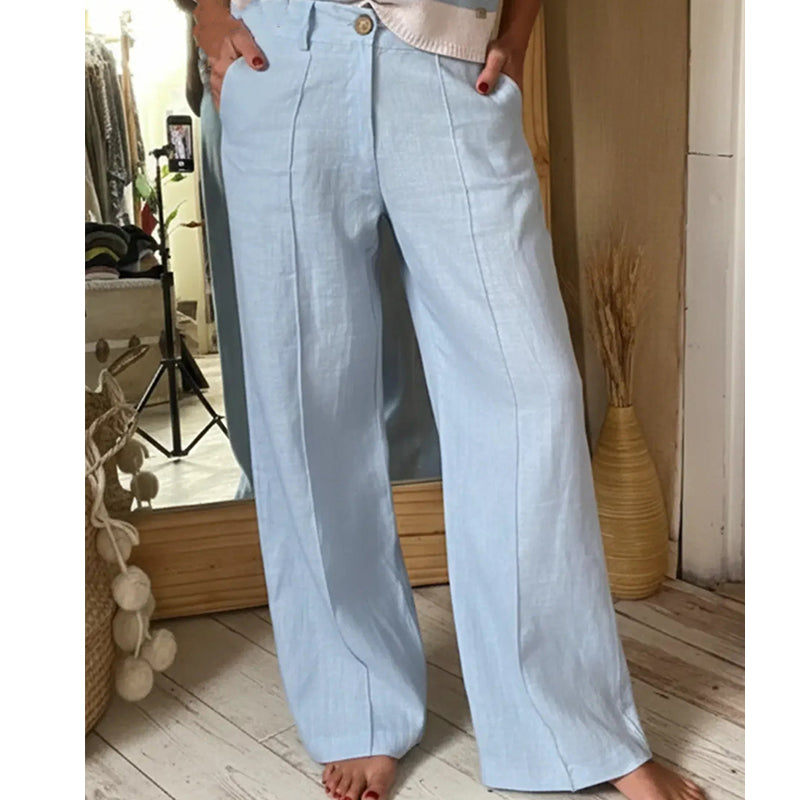 Pantalones Informales Mujer Cintura Alta