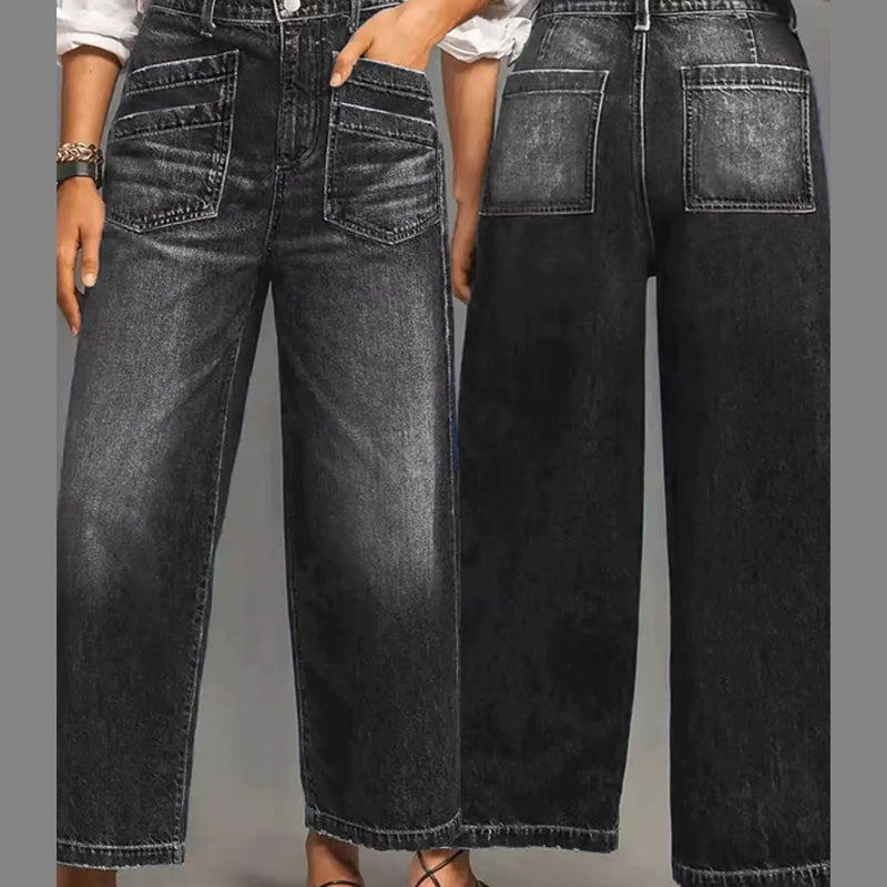 Vaqueros Casual Wide Leg Mujer
