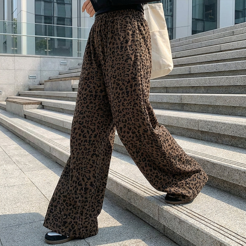 Pantalón Palazzo Leopardo Chic Mujer